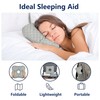 Ear Piercing Pillow for Side Sleepers with Comfort Hole (Gray)