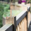 Generic 10pcs Unfinished Wood Balusters - Miniature Spindles for Dollhouse