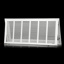 Return Vent Cover 30 X 12 [Duct Opening Size] Return Air Grill for Wall or Ceiling,Steel Return Air Grill Removable Face/Door for 1 inch Filters (30"W x 12"H [Duct Opening])