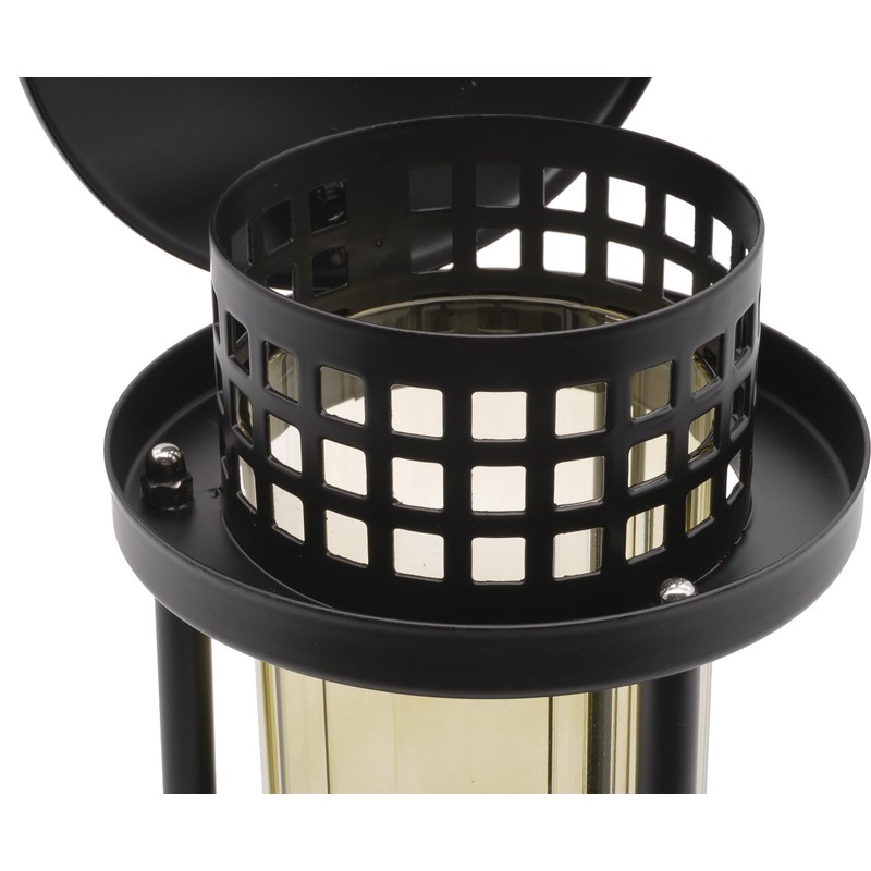 Grave Lantern with Columns 21 cm (Black)