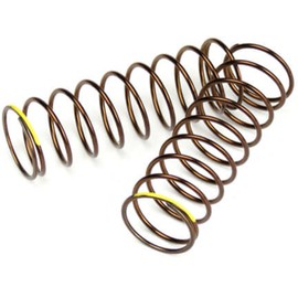 TEKNO RC LLC Shock Spring Set Rr 1.3x9.875 2.82lb in 63mm, Yellow, TKR7245