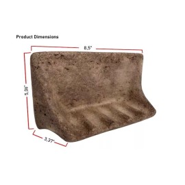 Unbranded Premium Quality Noce Travertine Resin Soap Dish Holder