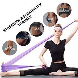 Bandas de Resistencia, Bandas Elásticas Fitness Vendas Acondicionamiento Físico,Juego de Bandas Elásticas para Ejercicio para Yoga, Pilates, Crossfit, Estiramientos, Musculacion
