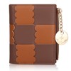 Lapensa Cute Small Wallet for Women,Colour-blocked Slim Wallet RFID Blocking
