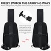 Peicees Crossbody Sling Backpack Sling Bag Travel Hiking Chest Bag