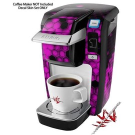 WraptorSkinz Decal Style Vinyl Skin compatible with Keurig K10 / K15 Mini Plus Coffee Makers HEX Hot Pink (COFFEE MAKER NOT INCLUDED)