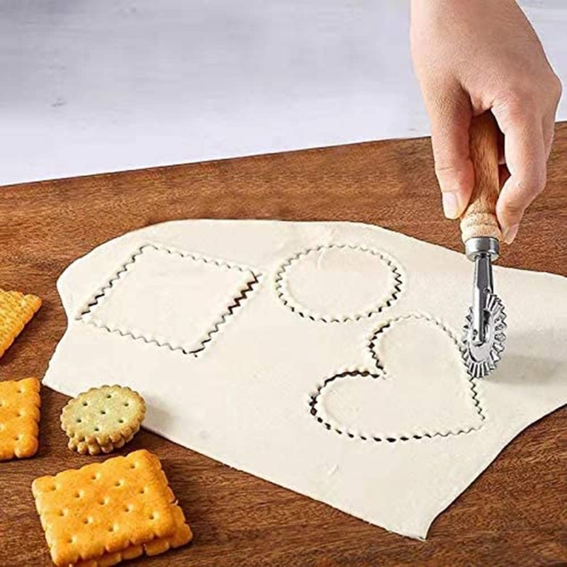 NADMITFEAT Wheel Cutter - Pasta Cutter Wheel - Ravioli Crimper