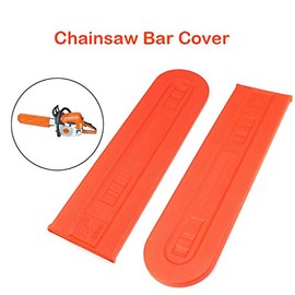 TopHomer 12" / 16" / 20" Chainsaw Bar Protective Cover Scabbard Protector, 40 * 11cm Orange Chainsaw Bar Cover Protector Chain Guard Case