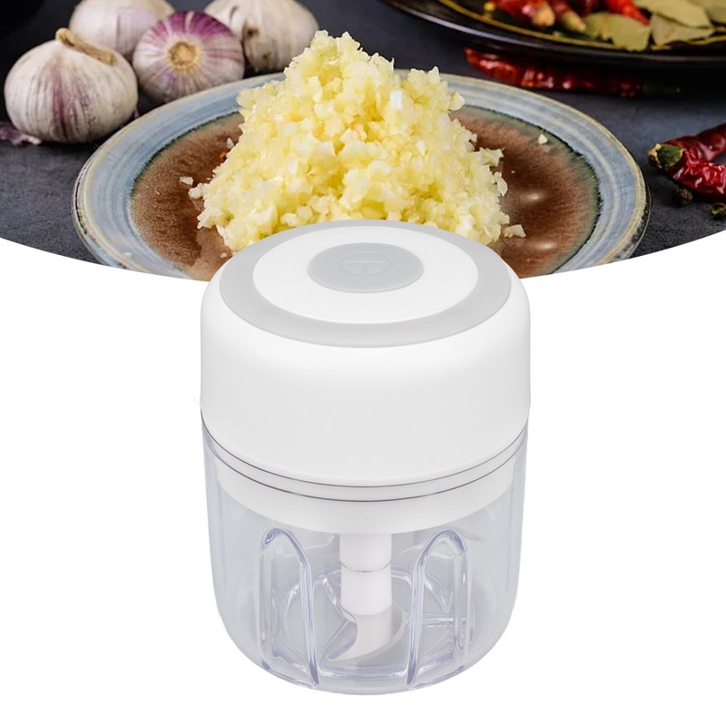 Mini Electric Garlic Chopper Large Capacity Powerful Motor 304 Stainless