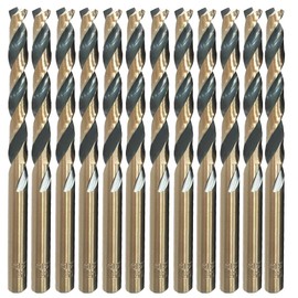 12PCS, 5/64", Black and Gold Drill Bits