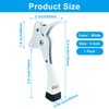 vibedor 1 Pack Kick Down Door Stopper, White Heavy Duty
