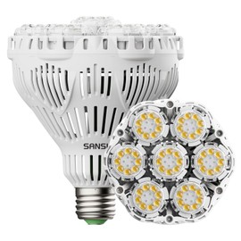 SANSI 45W 6000 Lumens Brightest LED Light Bulb, BR30 400W Equivalent 5000K Daylight E26 to E39, Super Bright Bulb Non-Dimmable, 22-Year Lifetime Energy Saving for Home Workshop