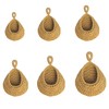 6 Pack Natural Cotton Rope Hanging Basket Hand Woven Wall