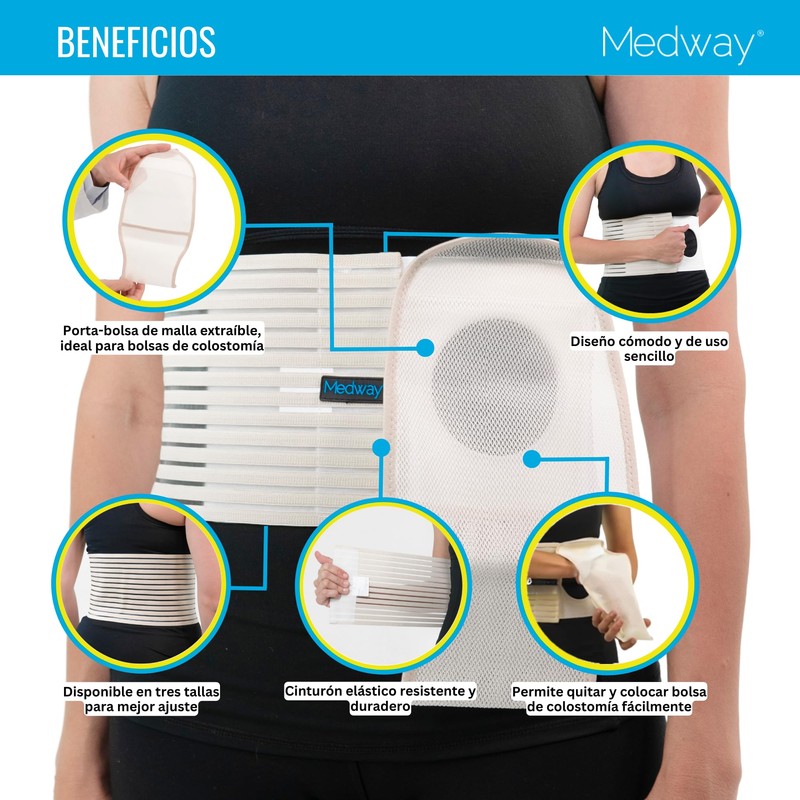 MEDWAY | Faja Para Colostomia Ilestomía Urostomia Estoma Talla CH