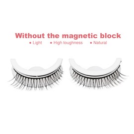 BONACE Pestañas postizas Naturales, Fibra Artificial de pestañas postizas respetuosas con la Piel para Uso de Maquillaje