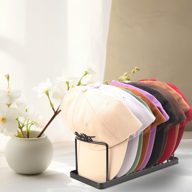 YiSeyruo Hat Organizer - Space Saving Hat Stand Holds 10