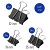 Westcot E-10719 00 Foldback Clips 72 Pieces Black Set of
