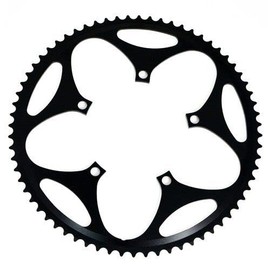 Driveline 68T CNC AL7075 Road Bike Bicycle Chainring 68T, BCD 130mm Black, ST1409