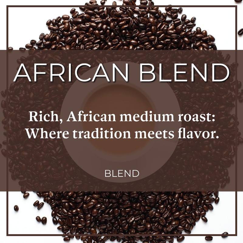The Bean Organic Coffee Company African Blend, Medium Roast, Whole