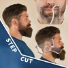 2PCS Men's Beard Shaping Tool Template, Beard Guide Shaper with