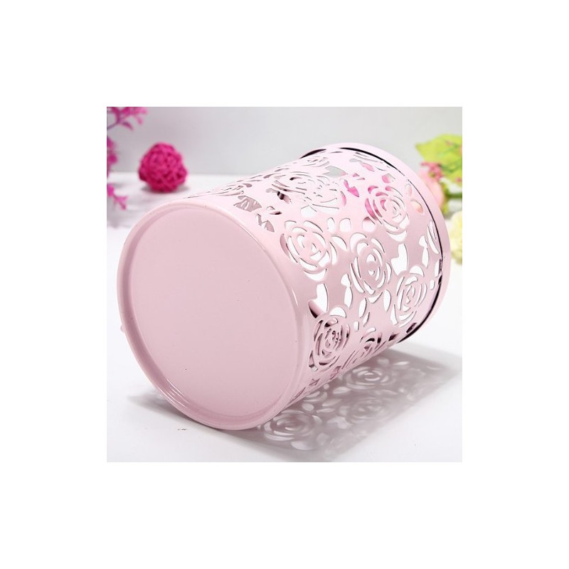 CTKcom 2 Pack Hollow Rose Flower Pattern Metal Pen Pencil