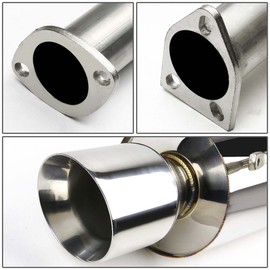 DNA Motoring CBEME00L4NRT Stainless Steel Cat back Exhaust System