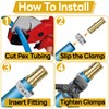 1/2" Pex Fittings, 48Pcs 1/2 Inch Pex Fittings Combo with