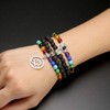 Jovivi 108 Buddha Chakra Bracelet Made of Gemstone 6 mm