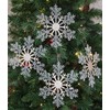 Christmas Concepts® 21cm (8,4") Large Glitter Decorated Snowflake Decoration -
