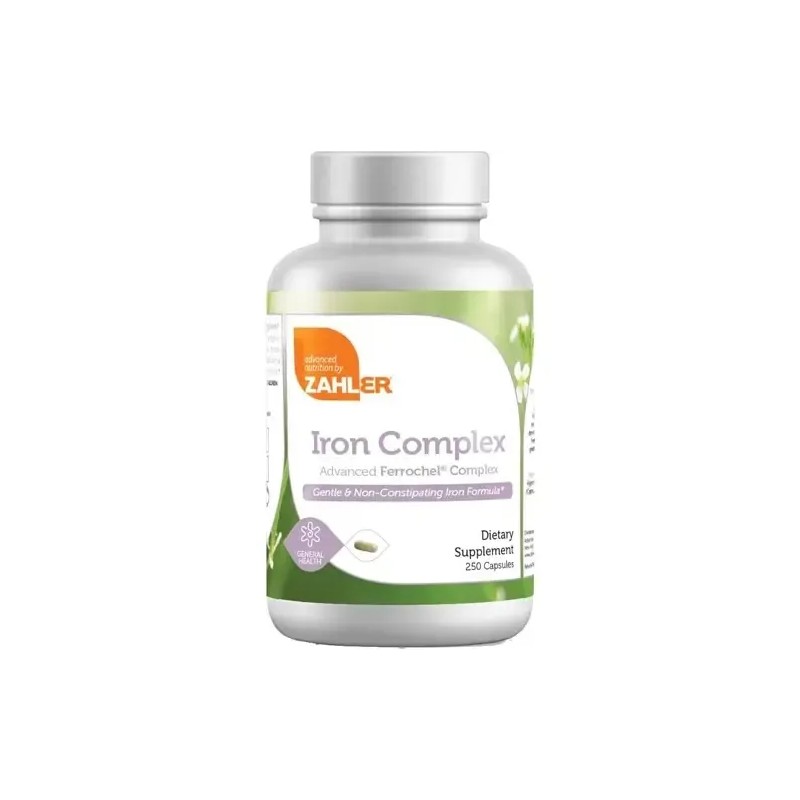 Suplemento en cápsulas blandas Zahler IRON COMPLEX COMPLEJO DE HIERRO
