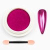 1 Jar Hot Pink Chrome Nail Powder Magic Metallic Mirror