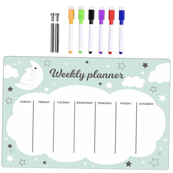 Operitacx 1 Set Clear Planner Dry Erase Board Small Whiteboard