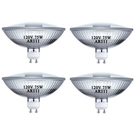 MISDOOD R111/GU10/FL 75W Halogen Flood Light Bulb,R111/GU10/FL Reflector Halogen Bulbs- GU10 Base (Twist & Lock) Glass Cover for Landscape, Downlights, Recessed Lighting