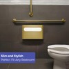 Stardrix Slim Brushed Gold Stainless Steel Toilet Seat Cover Dispenser
