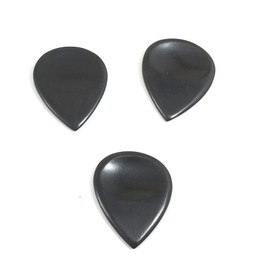 John Pearse Guitar Picks Sarod 3-Pack - Ebony - Black - 2.5mm