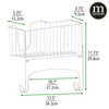 mDesign Wall Mounted Ironing Board Holder - Steel Ironing Board