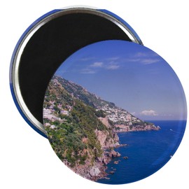 CafePress Beautiful Amalfi Coast Italy Magnets 2.25" Round Magnet, Refrigerator Magnet