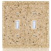 YNQIZKI Light Switch Cover Plate - Shiny Gold Mirror Finish