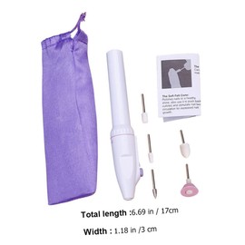 Healvian 1set Portable Nail Polisher Electric Nail Grinding Tool Usb Compact Manicure for Easy One-handed Ergonomic Design for Travel and Storage