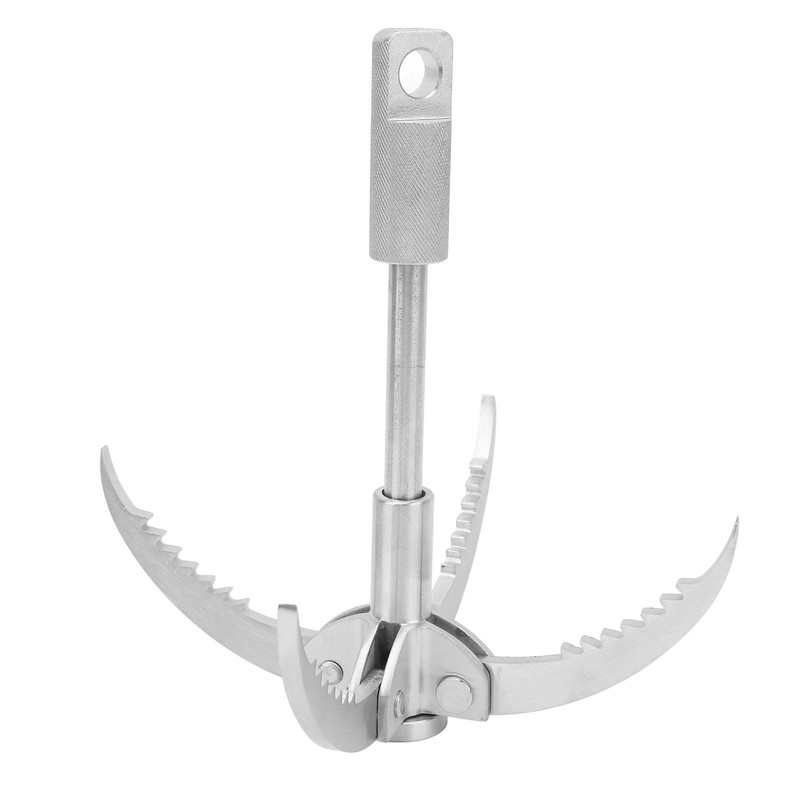 Grappling Hook with 4 Folding Claw Stainless Steel Multifunctional Outdoor