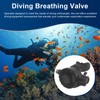 Scuba Breathing Secondary Valve with Medium Pressure Tube Adjustable Diving