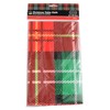 Chef Craft Christmas Plaid Tablecloth, 52x108 Inches, Red, Green, Yellow,