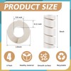 ReliThick 4 Pcs Bed Frame Toe Protectors 6" Bed Frame