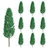 10 PCS Model Pine Trees, 6 inch Micro Landscape Tree