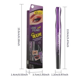 Long Lasting Eyeliner, 2 Counts/set Waterproof Eyeliner, Quick Drying Eyeliner Pen, Professional Daily Makeup Accessories