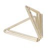 100pcs Paper Clips Gold Triangle Heart Shape Double Layer Three