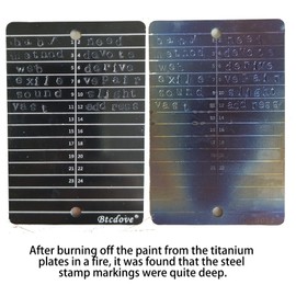 Titanium Seed Phrase Storage Plates – Dual Plate Design with Steel Stamps & Metal Workbench, Anti-Tamper Security Solution