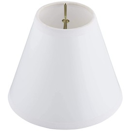 Set of 4 Empire Print Lamp Shades Red Coral Beige Small 3" Top x 6" Bottom x 5" High Candelabra Clip-On Fitting - Giclee Glow