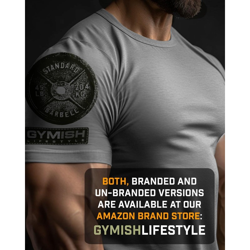 Hardcore Training Workout Shirts for Men Motivational Gym Shirt (Hardcore