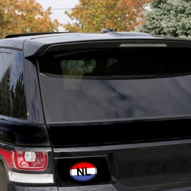 Biomar Labs® 2 x Vinyl Stickers Decals Netherland National Dutch Flag Car Motorcycle Helmet B 207